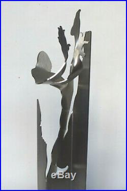 Sculpture homme Totem aluminium Yehiel Rabinowitz 2007 art contemporain Israël