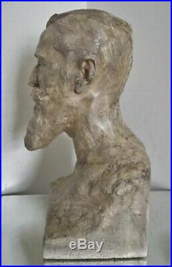 Sculpture statue Art Nouveau Alfred Finot à l'ami E. Corbin 1902 Magasins réunis