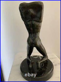 Sculpture statue Bronze Femme nue Art Deco