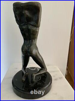 Sculpture statue Bronze Femme nue Art Deco