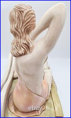 Sculpture statue sculpture style art nouveau porte lettres femme décoration