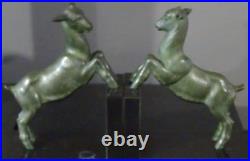 + Serre-livres Statue Sculpture Art Deco Animalier Chevreaux+
