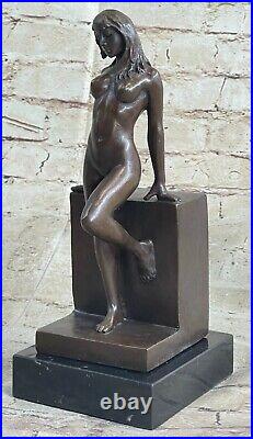 Sexy Chair Bronze Femme Dame Fille Sculpture Statue Art Déco Érotique Femelle