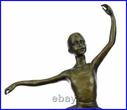 Signe Original Ballerine Danseuse Bronze Statue Sculpture Art Nouveau Décor