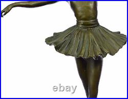 Signe Original Ballerine Danseuse Bronze Statue Sculpture Art Nouveau Décor