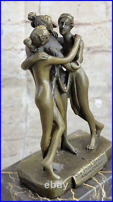 Signée Antonia Canova 3 Graces Bronze Sculpture Statue Figurine Art
