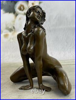 Signée Bronze Érotique Sculpture Chair Art Sexe Statue Figurine