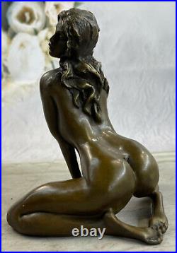 Signée Bronze Érotique Sculpture Chair Art Sexe Statue Figurine