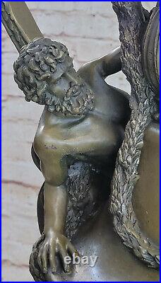 Signée Bronze Sculpture Mythologie Art Centaure Très Détaillé Statue