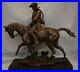 Statue_Cheval_Chasse_Animalier_Valet_Style_Art_Deco_Bronze_massif_Signe_01_le