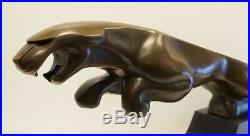 Statue Jaguar Animalier Style Art Deco Style Art Nouveau Bronze massif