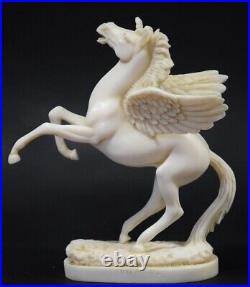 Statue Pégase Cheval Ailé Mythologie Grecque Sculpture Marbre Figure Pegasus Art