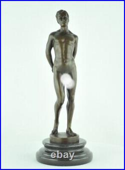 Statue Sculpture Athlete Sexy Style Art Deco Style Art Nouveau Bronze massif Sig