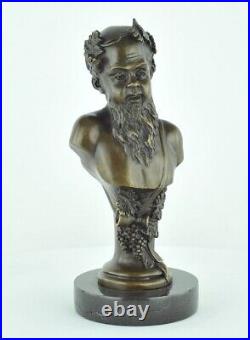 Statue Sculpture Bacchus Style Art Deco Style Art Nouveau Bronze massif Signe