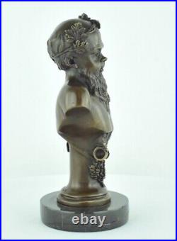 Statue Sculpture Bacchus Style Art Deco Style Art Nouveau Bronze massif Signe