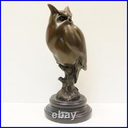 Statue Sculpture Chouette Hibou Oiseau Animalier Style Art Deco Style Art Nouvea