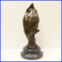 Statue Sculpture Chouette Hibou Oiseau Animalier Style Art Deco Style Art Nouvea