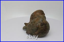 Statue Sculpture Couple de moineau Oiseau Animalier Style Art Deco Style Art Nou