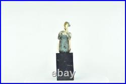 Statue Sculpture Danseuse Nue Acrobate Style Moderne Style Art Deco Bronze massi