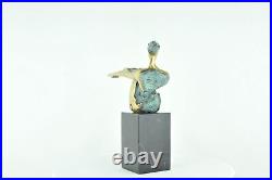 Statue Sculpture Danseuse Nue Acrobate Style Moderne Style Art Deco Bronze massi