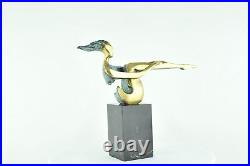 Statue Sculpture Danseuse Nue Acrobate Style Moderne Style Art Deco Bronze massi