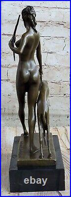 Statue Sculpture Diane Chasseresse Art Déco Style Chair Nouveau Style Bronze