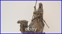 Statue Sculpture Dromadaire Chameau Animalier Touareg Style Art Deco Style Art N