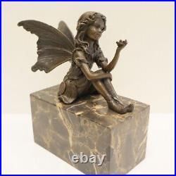 Statue Sculpture Elfe Fee Style Art Deco Style Art Nouveau Bronze massif