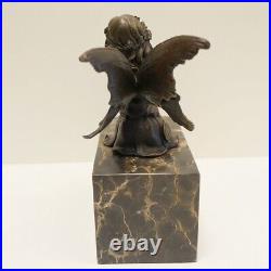 Statue Sculpture Elfe Fee Style Art Deco Style Art Nouveau Bronze massif