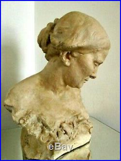 Statue Sculpture Femme 1900 Art Nouveau épreuve d'artiste unique Alfred Finot
