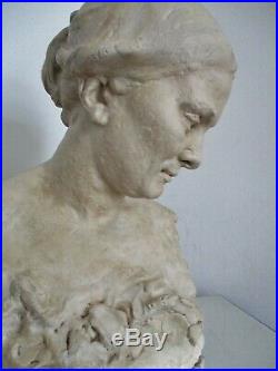 Statue Sculpture Femme 1900 Art Nouveau épreuve d'artiste unique Alfred Finot