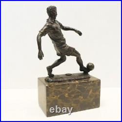 Statue Sculpture Football Style Art Deco Style Art Nouveau Bronze massif Signe