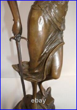 Statue Sculpture La justice Themis Style Art Deco Style Art Nouveau Bronze massi