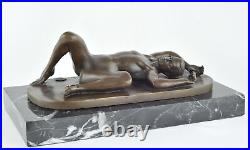 Statue Sculpture Nue Athlete Sexy Style Art Deco Style Art Nouveau Bronze massif