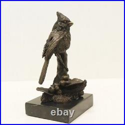 Statue Sculpture Oiseau Animalier Style Art Deco Style Art Nouveau Bronze massif