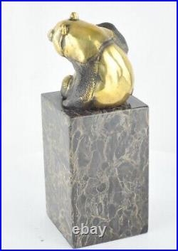 Statue Sculpture Panda Animalier Style Art Deco Style Art Nouveau Bronze massif