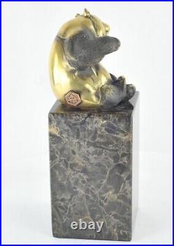 Statue Sculpture Panda Animalier Style Art Deco Style Art Nouveau Bronze massif