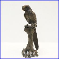 Statue Sculpture Perroquet Oiseau Animalier Style Art Deco Style Art Nouveau Bro