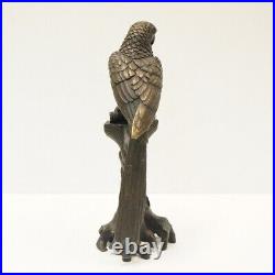 Statue Sculpture Perroquet Oiseau Animalier Style Art Deco Style Art Nouveau Bro