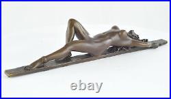 Statue Sculpture Pin-up Sexy Style Art Deco Style Art Nouveau Bronze massif Sign