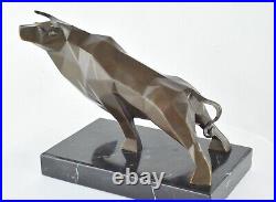 Statue Sculpture Taureau Animalier Style Art Deco Style Art Nouveau Bronze massi