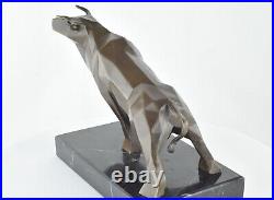 Statue Sculpture Taureau Animalier Style Art Deco Style Art Nouveau Bronze massi