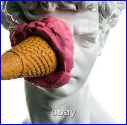 Statue buste David Icecream, 33 cm / 13, Sculpture buste Pop Art, David