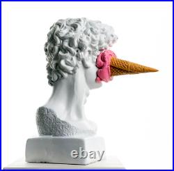 Statue buste David Icecream, 33 cm / 13, Sculpture buste Pop Art, David