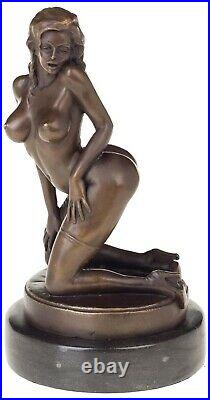 Statue érotisme art de bronze sculpture figurine 32cm