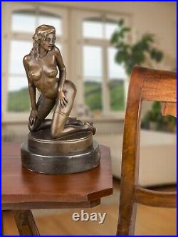 Statue érotisme art de bronze sculpture figurine 32cm