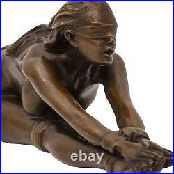Statue femme érotisme art de bronze sculpture figurine 13cm
