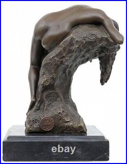 Statue femme érotisme art de bronze sculpture figurine 17cm