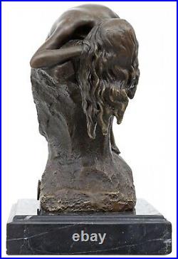 Statue femme érotisme art de bronze sculpture figurine 17cm