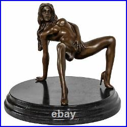 Statue femme érotisme art de bronze sculpture figurine 18cm